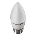Ampolleta Led tipo Vela Bright Candle 5w Luz Fria color 6000k E-27