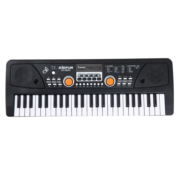Piano Teclado Musical Eléctrico De 49 Teclas + Micrófono - imagen 3