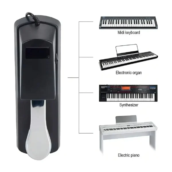 Pedal Sustain Universal Polaridad Pedales Piano - imagen 2