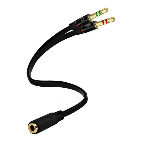 Cable Adaptador 3.5mm Para Audifonos Con Micrófono - imagen 2