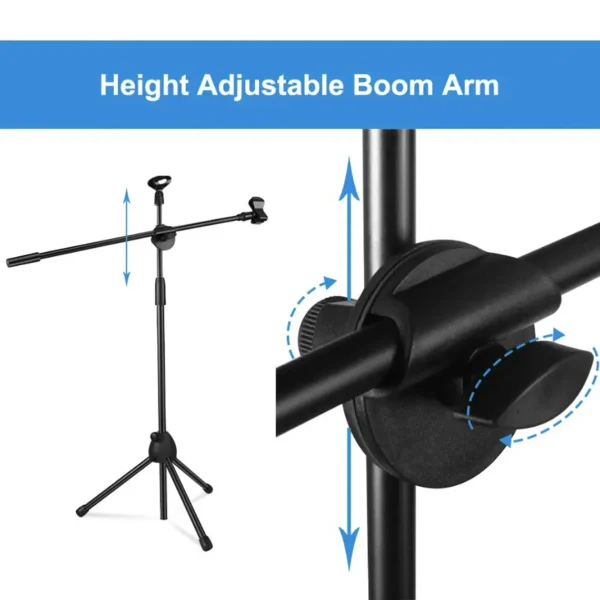Soporte Con Brazo Para Microfono Atril De Microfono 2en1 - imagen 3