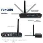 Receptor Transmisor Bluetooth Y Conversor Digital A Analogo - imagen 2