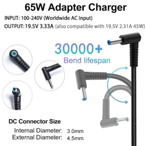 Cargador Notebook Para Hp Punta Azul 19.5v 3.33a 65w - imagen 4