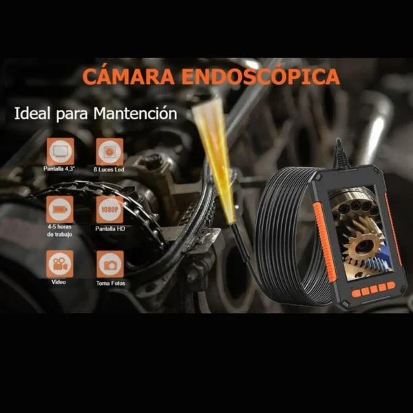 Cámara de inspección HD Pantalla Color 10 mts - imagen 2