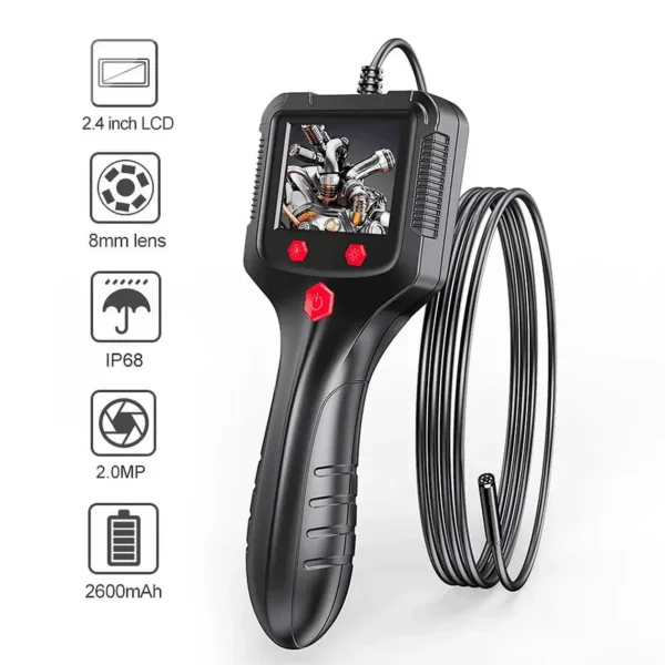 Monitor de inspección industrial tuberías y motores 5mts 5,5mm - imagen 2