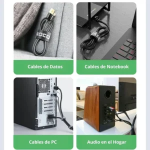 Organizador de Cables para PC con Velcro 5 mts - imagen 3