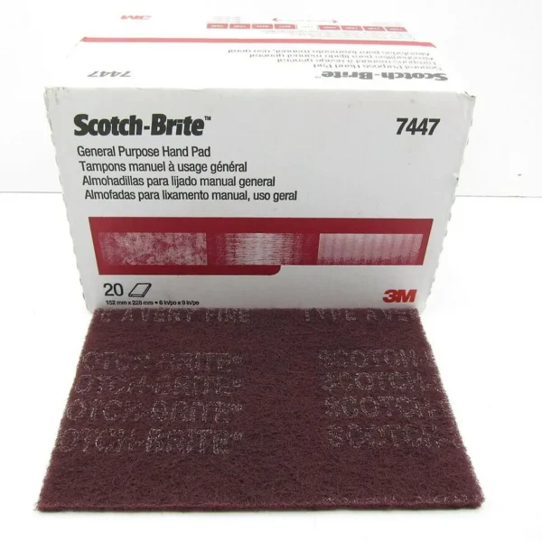 Pañete 3M Scotch-Brite Grano 7447 para Pulir Acero Inoxidable (Pack 3 un.) - imagen 2