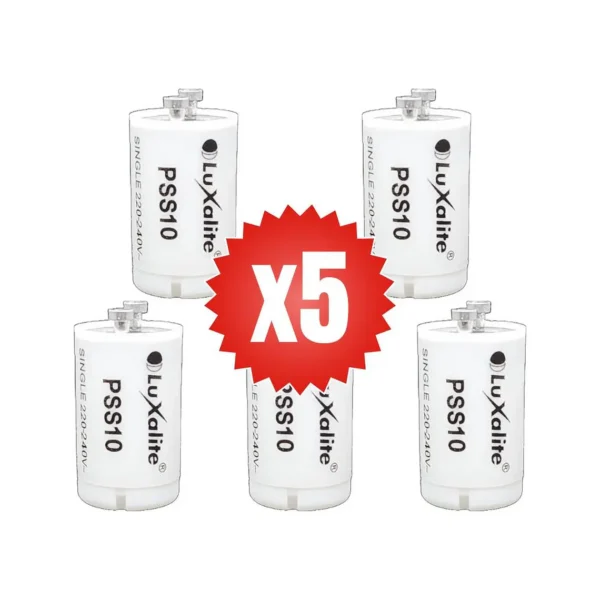 Pack x5 Partidor Universal 4-65W PS S10 para fluorescentes - imagen 3