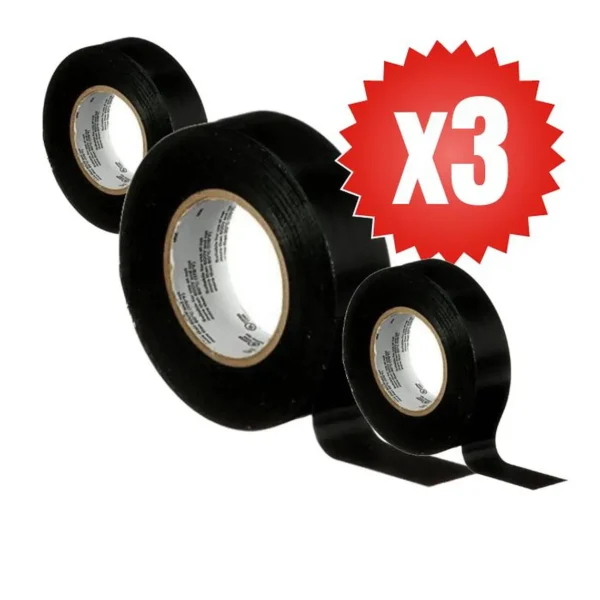 Pack x3 Cinta Eléctrica de PVC 3M™ Temflex™ 165 - imagen 2