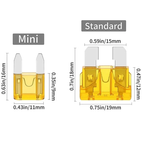 Kit Fusibles para Auto 300 unidades 2A-40A Medidas - imagen 3