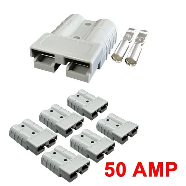Conector Anderson para Baterías 50A Color Gris - imagen 2