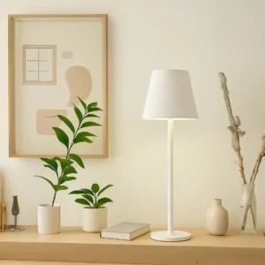 Lámpara de Mesa LED 2W Recargable Megabright Blanca: 3 Tonos de Luz y USB-C - imagen 2