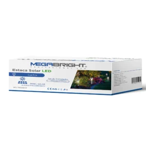 Set 5 Estacas Solares LED Megabright 6000K: Iluminación Exterior Automática IP54 - imagen 3