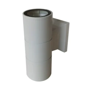Aplique de Pared Exterior Cilíndrico Gris: Luz Doble Dir/Ind (GU10) IP54 - imagen 2