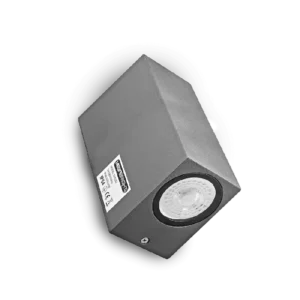 Aplique de Pared Exterior Rectangular Grafito: Doble Luz Dir/Ind (2xGU10) IP54 - imagen 3