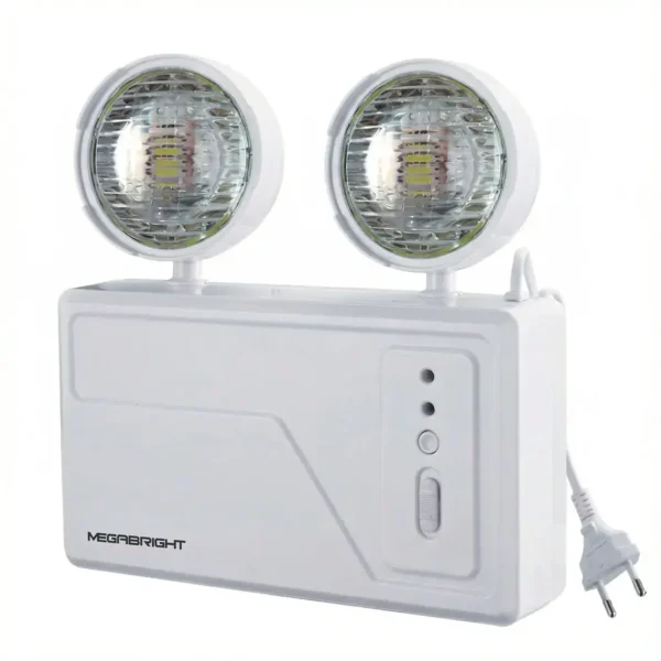 Lámpara de Emergencia LED Micky Megabright: Doble Foco 6500K - imagen 3