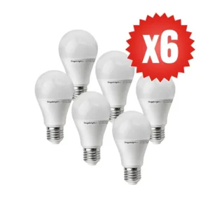 Pack 6 Ampolleta LED 9w Luz Fria E27 Luz Fria 6400k - imagen 3