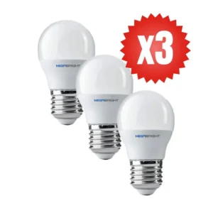 Pack 3un Ampolleta Led Clasica A60 9w/Luz fria E27 Megabright - imagen 2