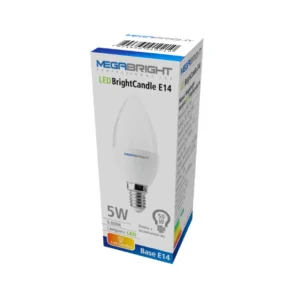 Ampolleta Led tipo Vela Bright Candle 5w Luz Cálida Color 3000k E-14 - imagen 2