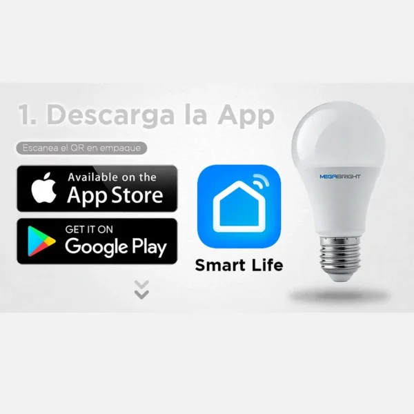 Pack 3 Ampolleta LED Smart Wifi 10w E27 Google Home Alexa - imagen 2