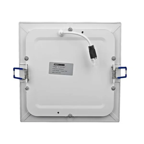 Panel Led Cuadrado Embutido 18w Luz Calida color 4000k - imagen 2