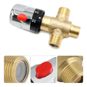 Válvula Mezcladora Termostática Ajustable 3 Baño Latón Agua - imagen 3