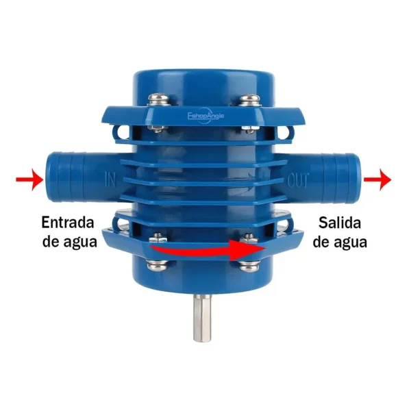 Bomba Agua De Taladro Mini Autocebante Portátil Resistente - imagen 3