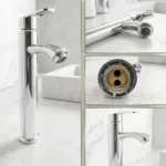 Llave Monomando Alto Lavatorio Baño Inoxidable Lavamano - imagen 2