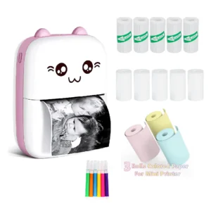 Mini Impresora Térmica Gatita Bluetooth+ Rollos - imagen 2