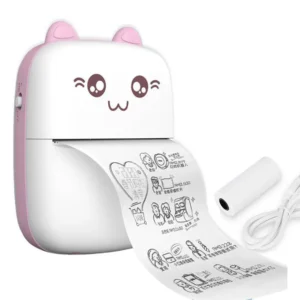 Mini Impresora Térmica Portátil Bluetooth Gatito + 1 Rollo - imagen 2