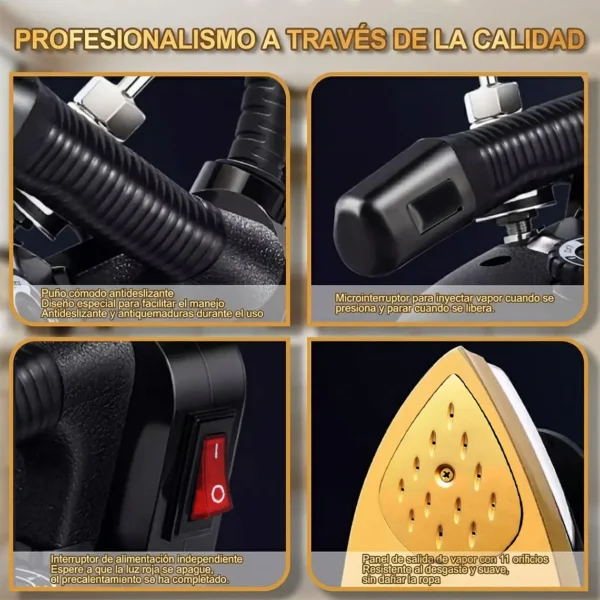 Kit De Plancha De Vapor Industrial Colgante 1300w - imagen 2