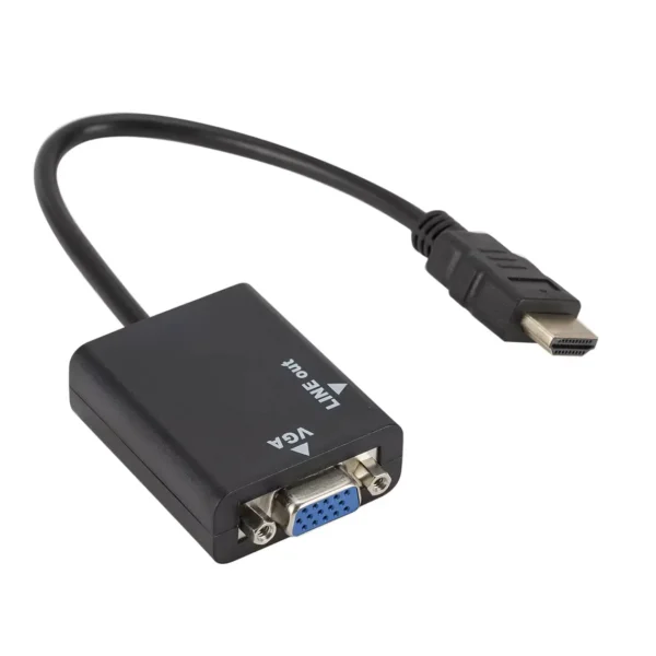 Adaptador Cable de Conversión Hdmi A Vga + Audio Hd - imagen 2