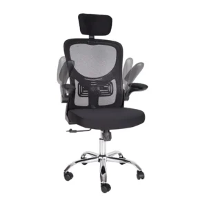 Silla De Oficina Ergonómica, Tapicería Cómoda Con Ruedas - imagen 2