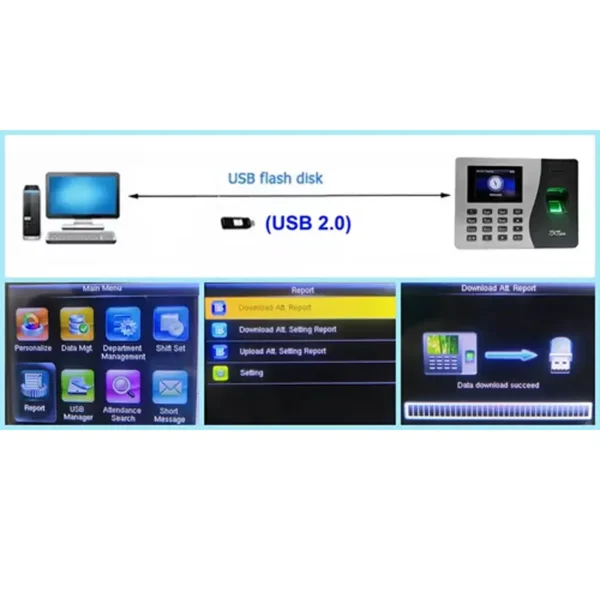 Control Horario Biométrico Huella Y Código Hasta2000 Huellas - imagen 3