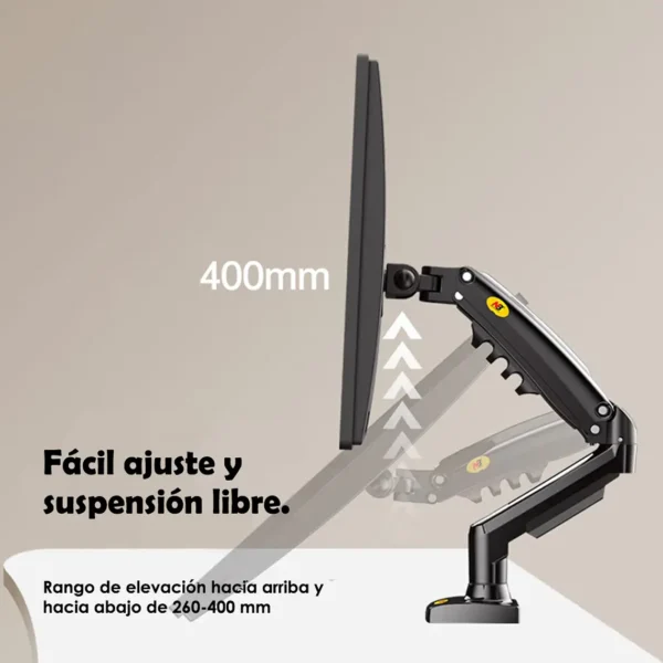 Soporte Ergonómico De Mesa Para Tv/monitor 1 Brazo 17-30 - imagen 3