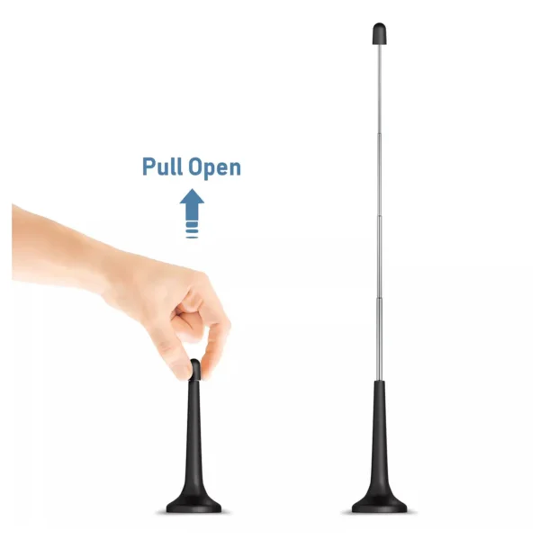 Mini Antena Digital Para Tv Base Magnética - imagen 4