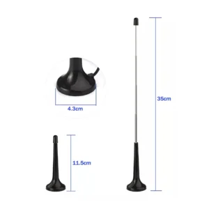 Mini Antena Digital Para Tv Base Magnética - imagen 5