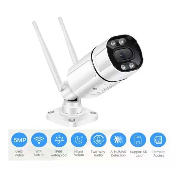 Cámara Exterior Wifi 4mp 1080p Hd - imagen 2
