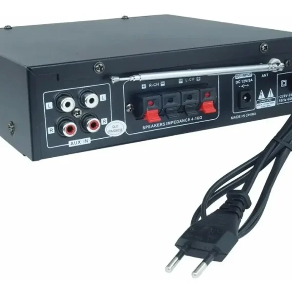 Amplificador Estéreo 2 Canales Bluetooth Usb Sd Mp3 Karaoke - imagen 2
