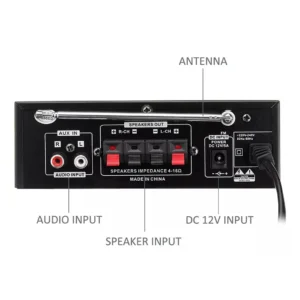 Amplificador Bluetooth 12v/220v Usb Fm Sd Card Karaoke Mp3 - imagen 2