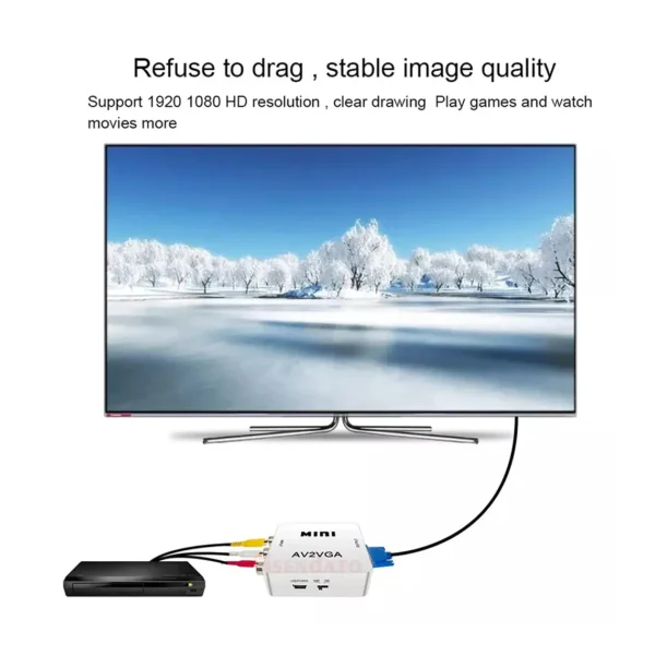Adaptador Conversor Av A Vga - imagen 2