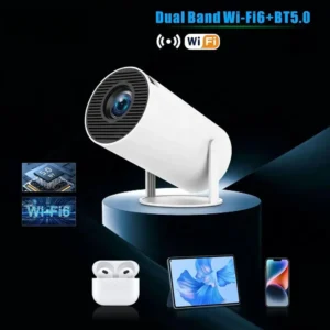 Proyector Portátil Con Consola UHD Wifi Bluetooth + Control - imagen 2