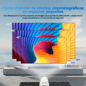 Proyector Portátil Con Consola UHD Wifi Bluetooth + Control - imagen 5