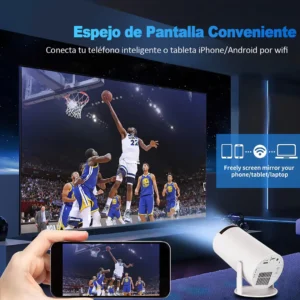 Proyector Portátil Con Consola UHD Wifi Bluetooth + Control - imagen 6