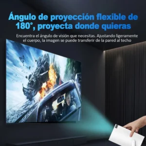 Proyector Portátil Con Consola UHD Wifi Bluetooth + Control - imagen 7