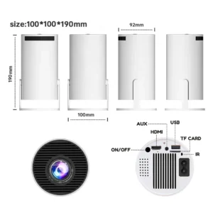 Proyector Portátil Con Consola UHD Wifi Bluetooth + Control - imagen 9