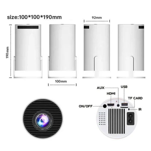 Proyector Portátil Con Consola UHD Wifi Bluetooth + Control - imagen 9