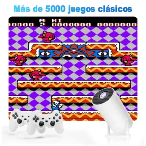 Proyector Portátil Con Consola UHD Wifi Bluetooth + Control - imagen 10