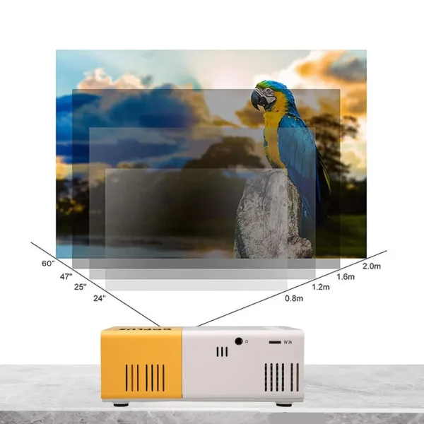 Led Portatil Hdmi Vga Usb Sd 600lm - imagen 5