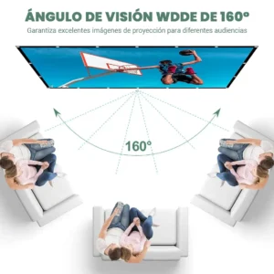 Pantalla De Proyeccion Hd Telon Portatil 100 Pulgadas - imagen 2
